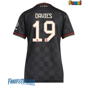 Bayern Munich Alphonso Davies #19 Tricou Fotbal Replică 2025-26 Femei Treilea